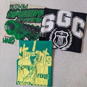 NEW! 3 Pack Students Golf T-Shirts Mens Sm Green Black  Swing Coach Graphic Tee